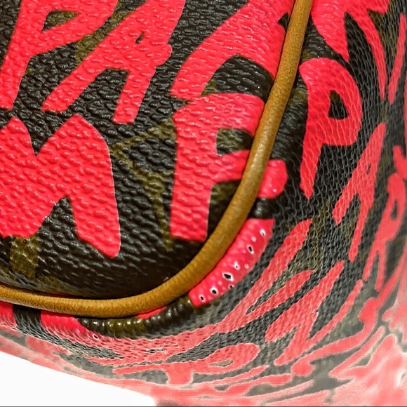 Louis Vuitton Speedy 30 Pink Brown Graffiti Sprouse Carryall Top HandleBag - Picture 10 of 16